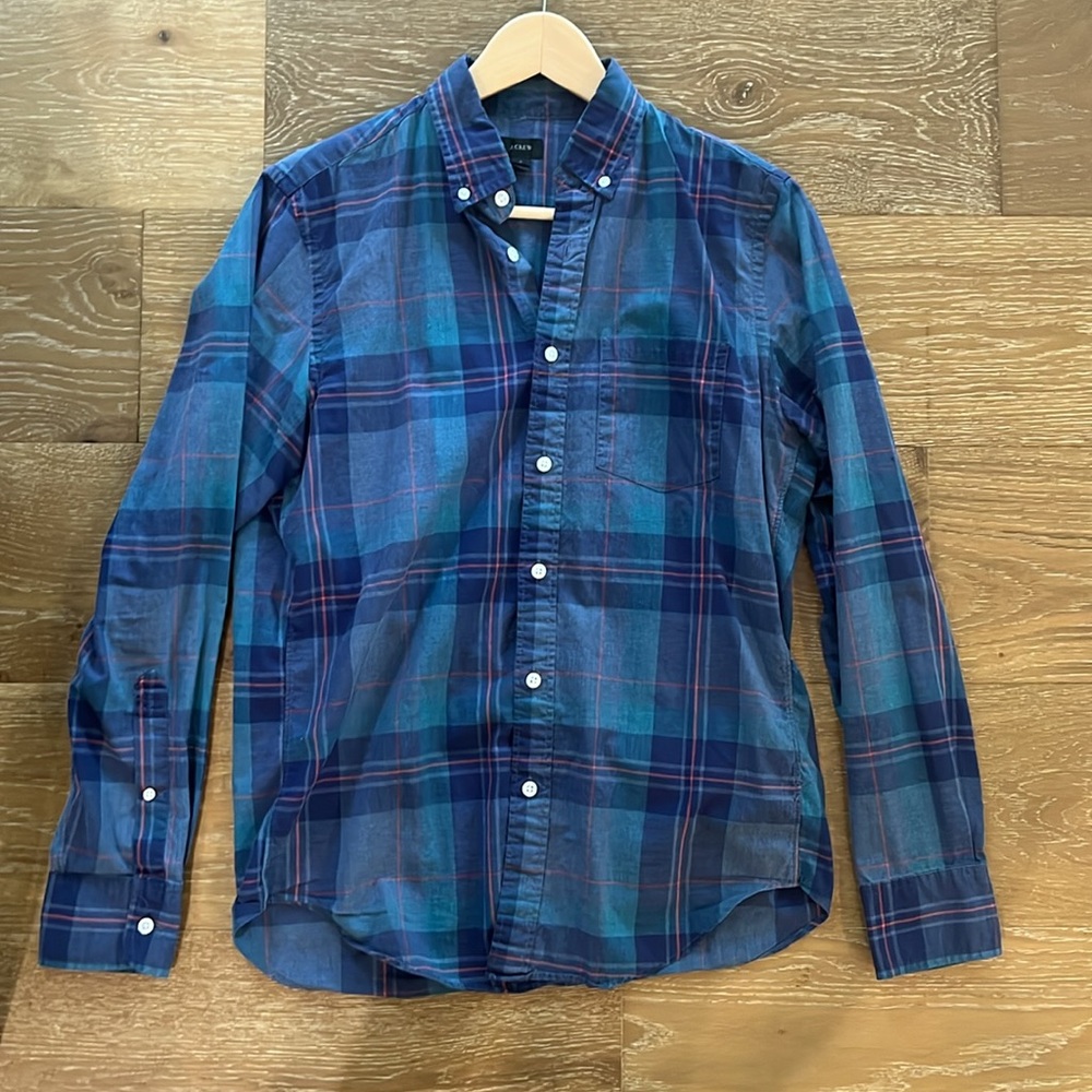 GUC J. Crew Multicolor Plaid Men's Shirt S